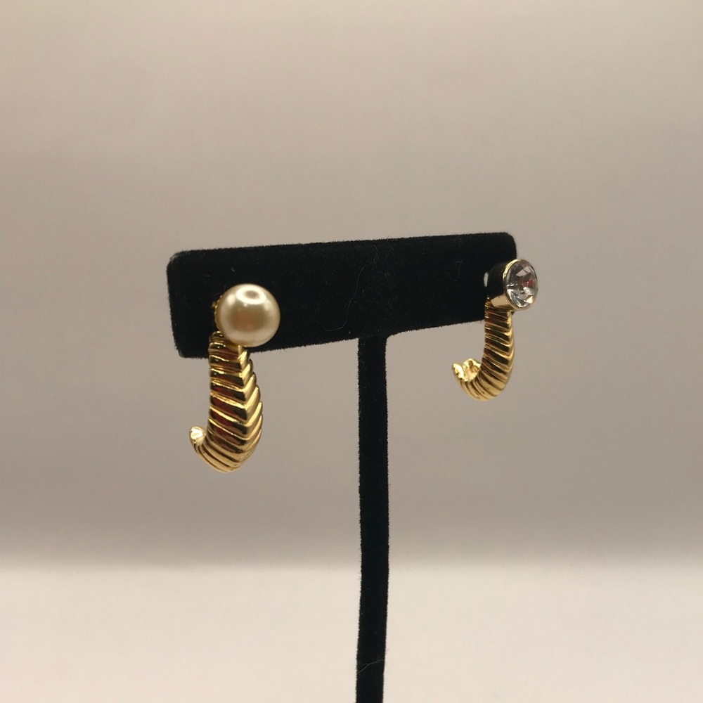 Gold-Tone Convertible Earrings - Picture 4 of 8